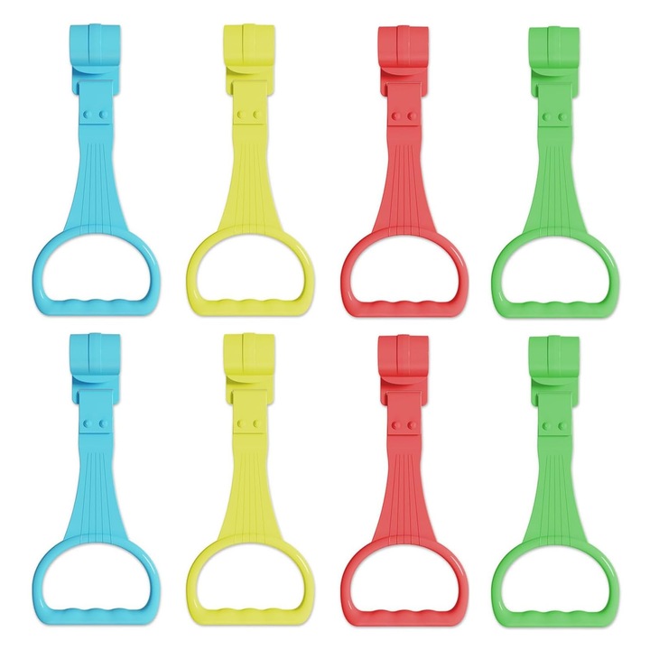 Комплект от 8 ринга за кошара, силиконови, за учене на ходене, лесни за използване, 3-6 месеца, OUYLAF, многоцветни