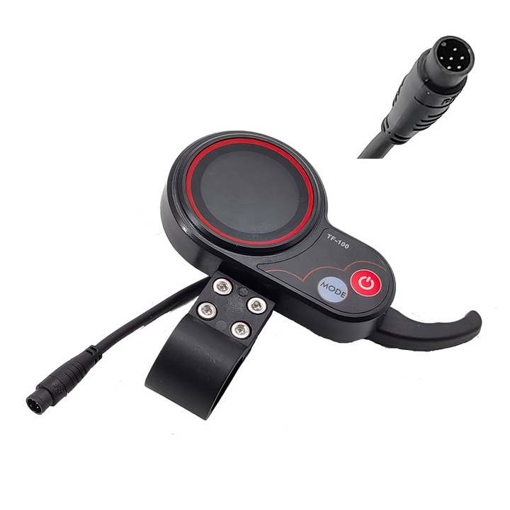 QS-S4 LCD kijelző elektromos rollerhez, akkumulátor jelző, 6PIN, 48V-60V, 150g