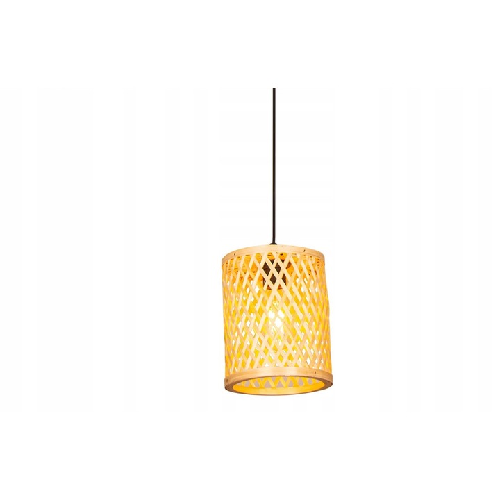 Lampa suspendata BOHO, rattan, 18x100cm, E27,