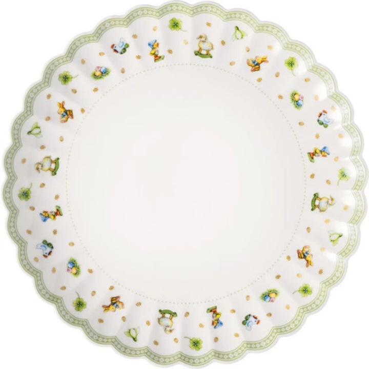 Villeroy & Boch melamin tányér, Easter Delight kollekció, 27cm, pasztell motívumok