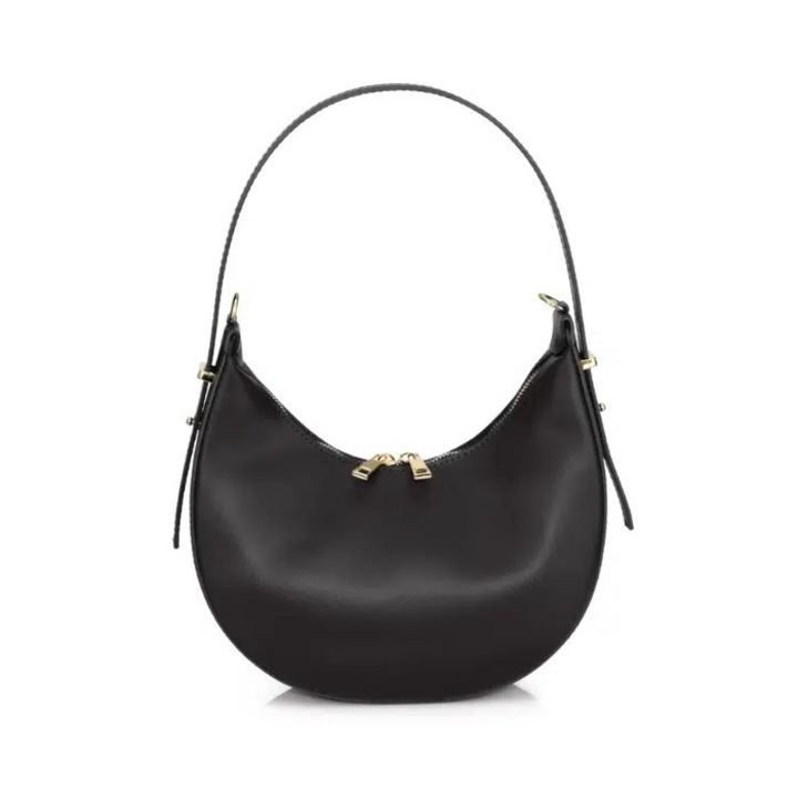 Geanta dama din piele naturala Matis Atelier Diamant, Negru, 26 x 20 x 10 cm