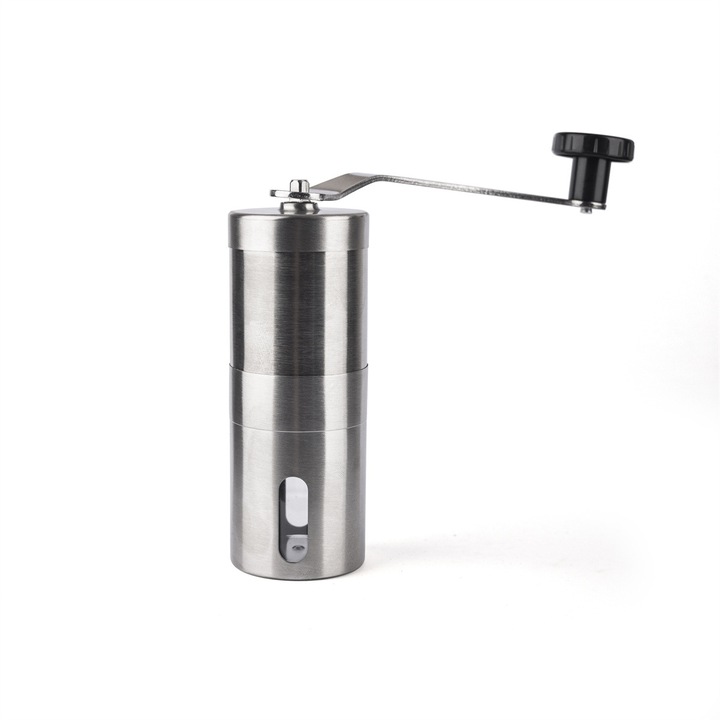 Rasnita manuala pentru cafea, portabila, din otel inoxidabil, dimensiuni compacte