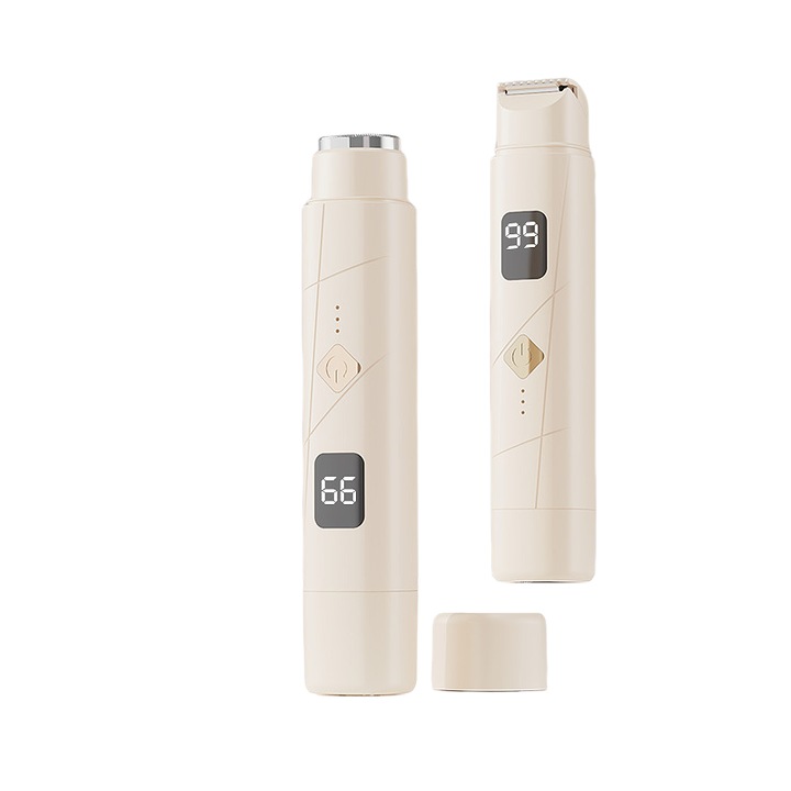 Aparat de ras electric pentru femei, 2 in 1 bej