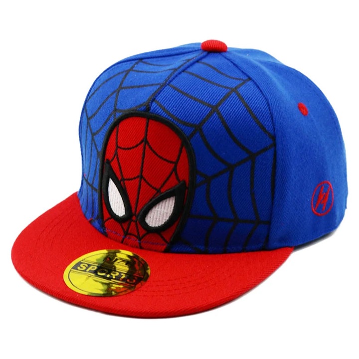 Sapca copii Disney Spiderman, hip hop, 50x54cm, negru