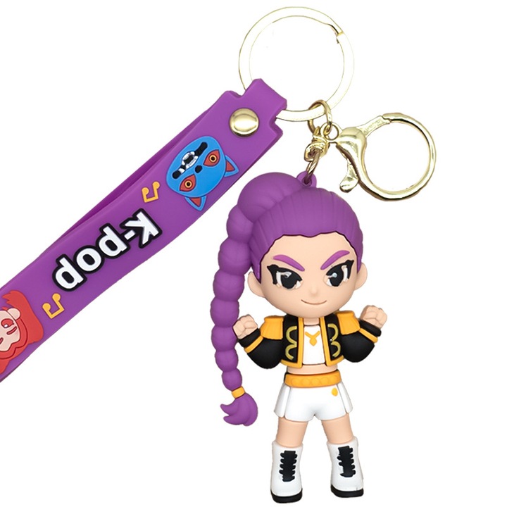 3D PVC Kulcstartó Boszorkányvadász Baba, Szett