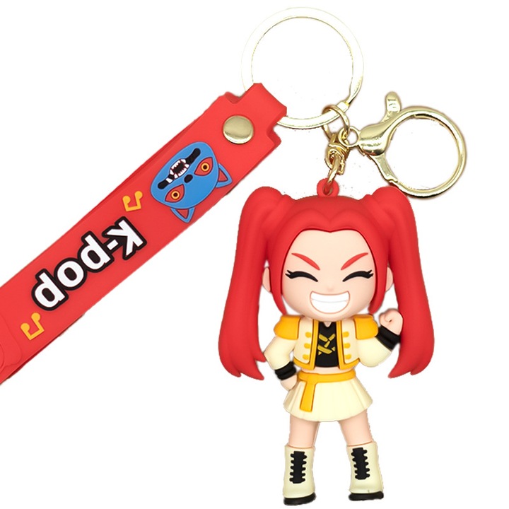 3D PVC Kulcstartó Boszorkány Vadászat Baba 6832-01