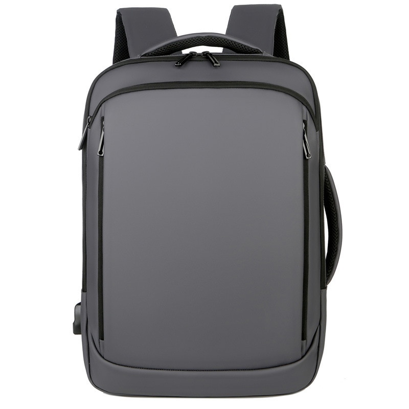 Rucsac de calatorie, compatibil cu laptopuri de pana la 15.6 inch, gri, 42x30x12 cm