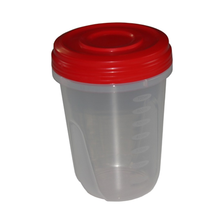 Set 4 cutii alimentare DarAnDAm 750ml, capac etanș, design compact, plastic