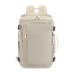 Rucsac de calatorie, compatibil cu laptop, curea ajustabila, poliester premium, alb, 43x31x20 cm