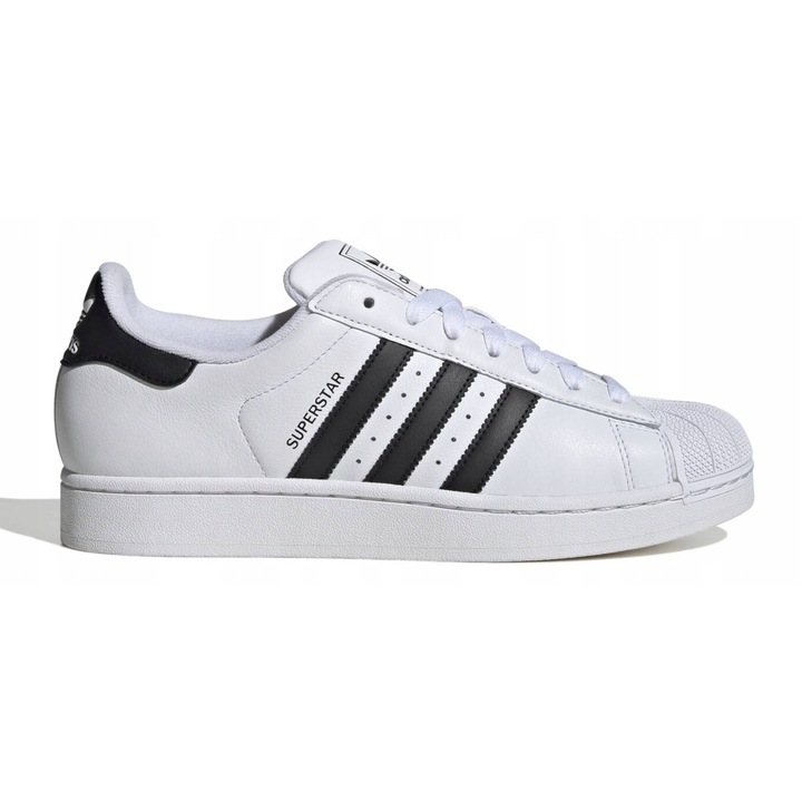 Pantofi sport barbati, adidas, Superstar II, piele naturala, alb, 41 1/3 EU