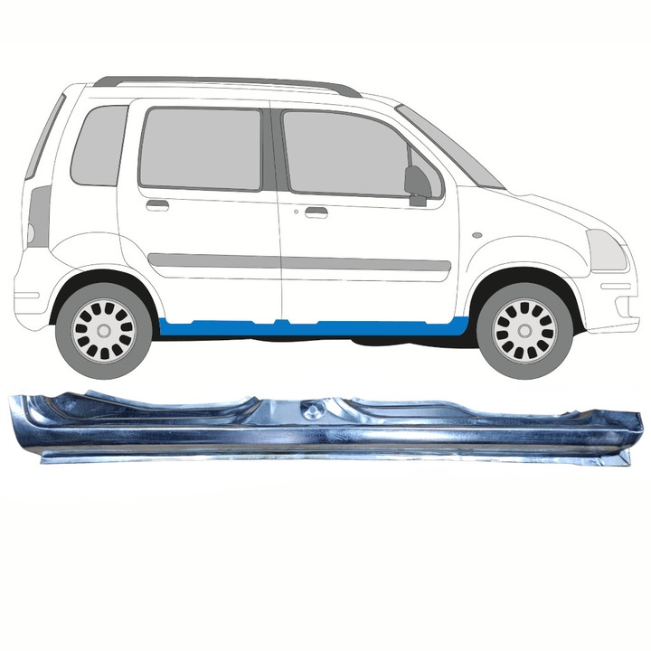 Prag Complet Pentru Opel Agila 2001-2008 / Dreapta