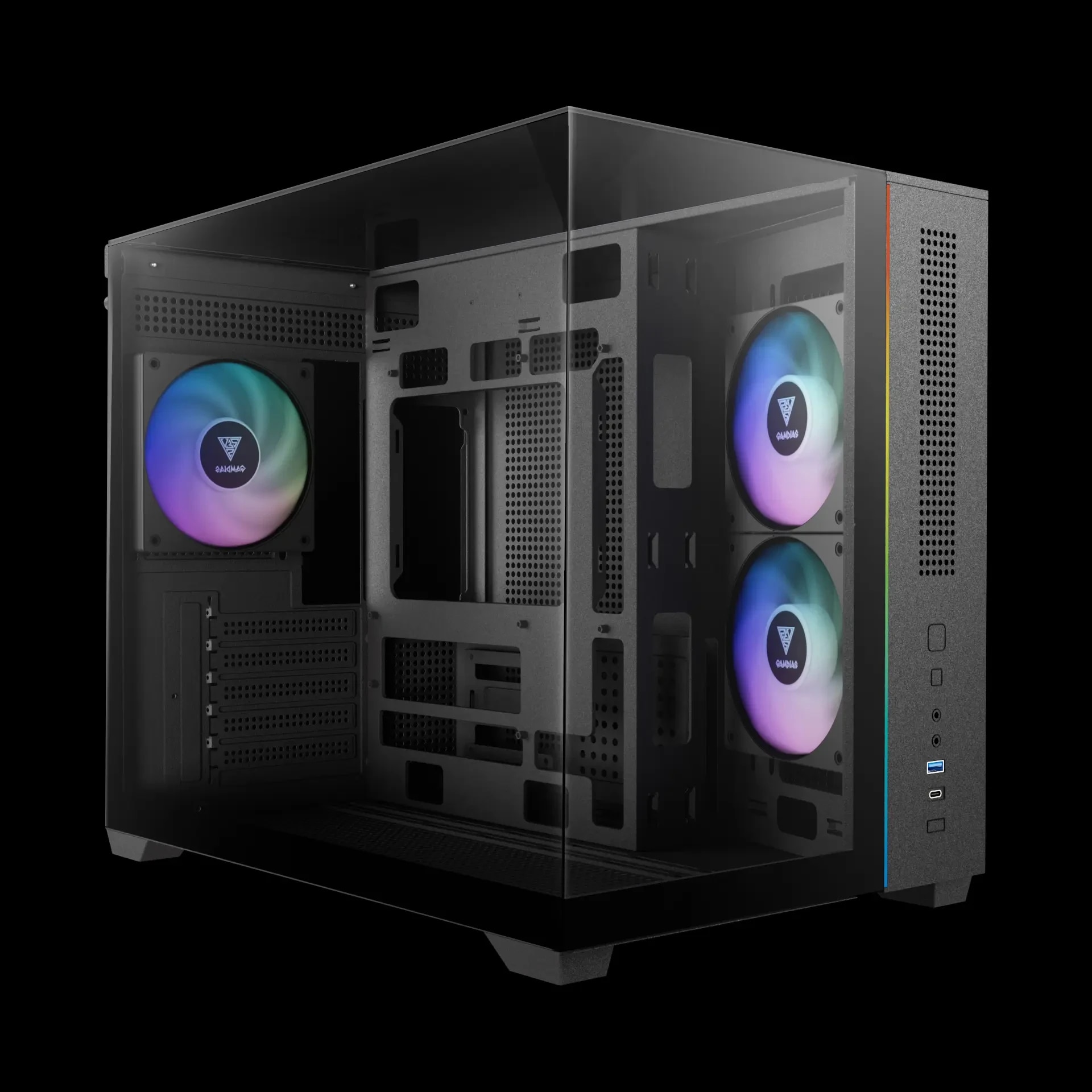 Atlas Mini Computer Carcasă computer Gamdias Case mATX - ATLAS M3M - A-RGB, USB-C GAMDIAS ...