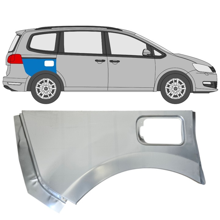Reparatie Aripa Spate Pentru Volkswagen Sharan 2010-2022 / Dreapta