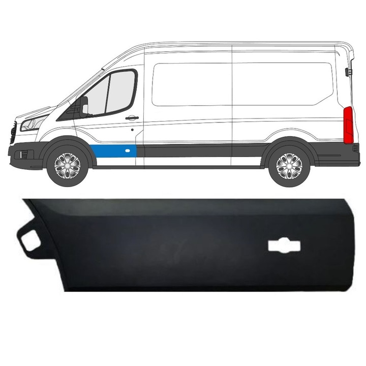 Bandou Usa Fata Pentru Ford Transit 2014- / Stanga