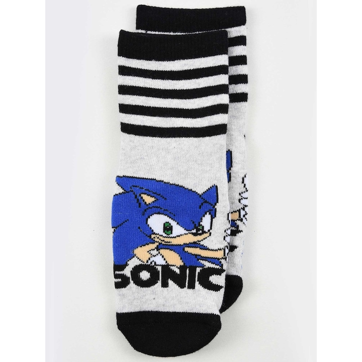 Sosete antiderapante pentru copii Sonic 35758, Gri