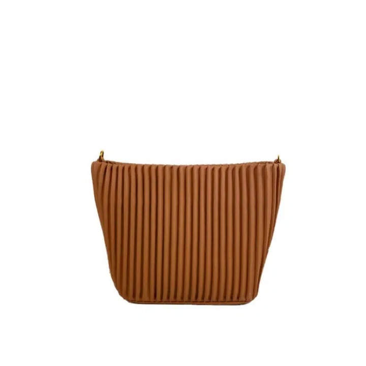 Borseta dama din piele naturala Matis Atelier Pamela, Coniac, 25 x 20 x 11 CM