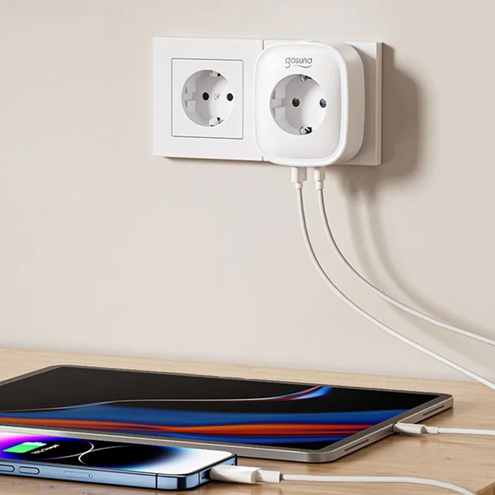Set 2 x Priza Inteligenta WiFi + Bluetooth cu Monitorizare Consum ...