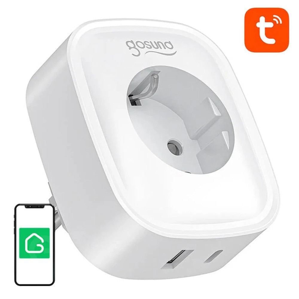 Set 2 x Priza Inteligenta WiFi + Bluetooth cu Monitorizare Consum ...