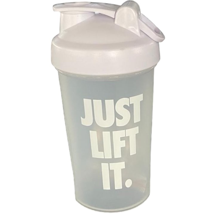 Шейкър 400ml "Just Lift It" - Бял