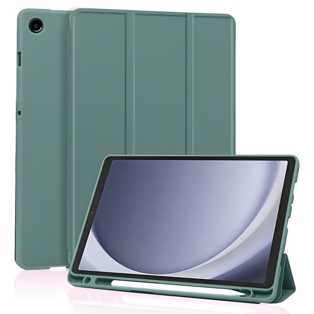 Husa Upzz® Tech Flex Pentru Samsung Galaxy Tab A11, 8, 7 inch, Functie Stand, Inchidere Magnetica, Verde