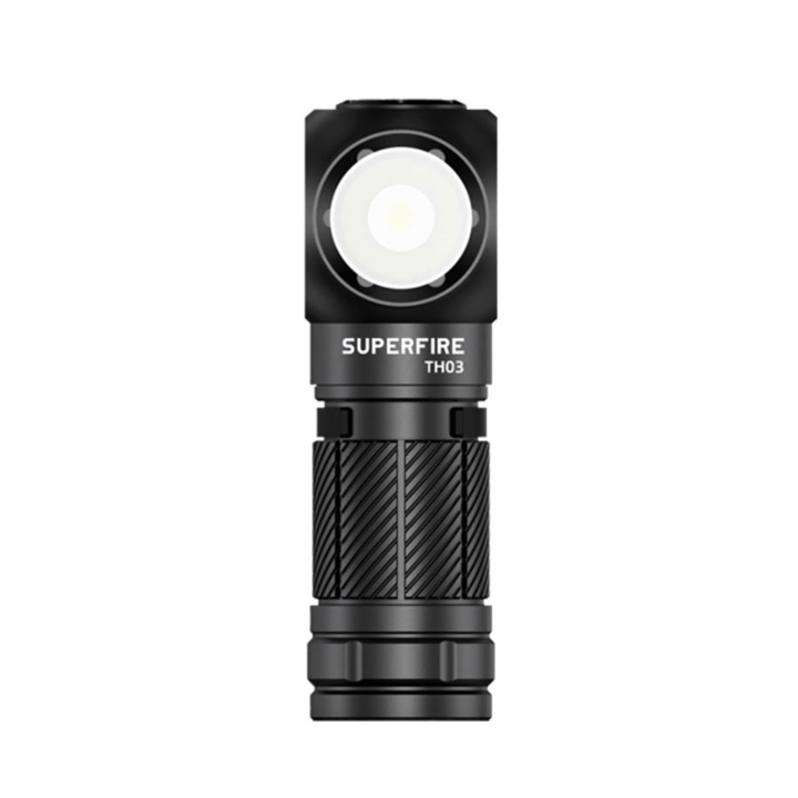 Többfunkciós LED lámpa TH03, USB, 460lm, 104m, USB-C töltés, Fejpánt, Mágneses rögzítés, USB, Minőségi anyagok, A Tökéletes választás