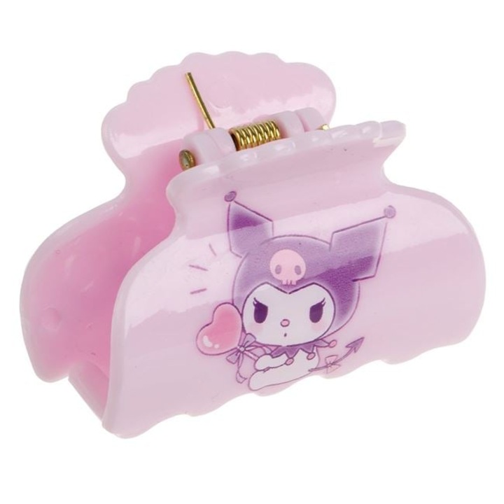 Clama De Par Pentru Copii Kuromi Roz Lila 5cm Accesoriu Par Fete Stil Kawaii