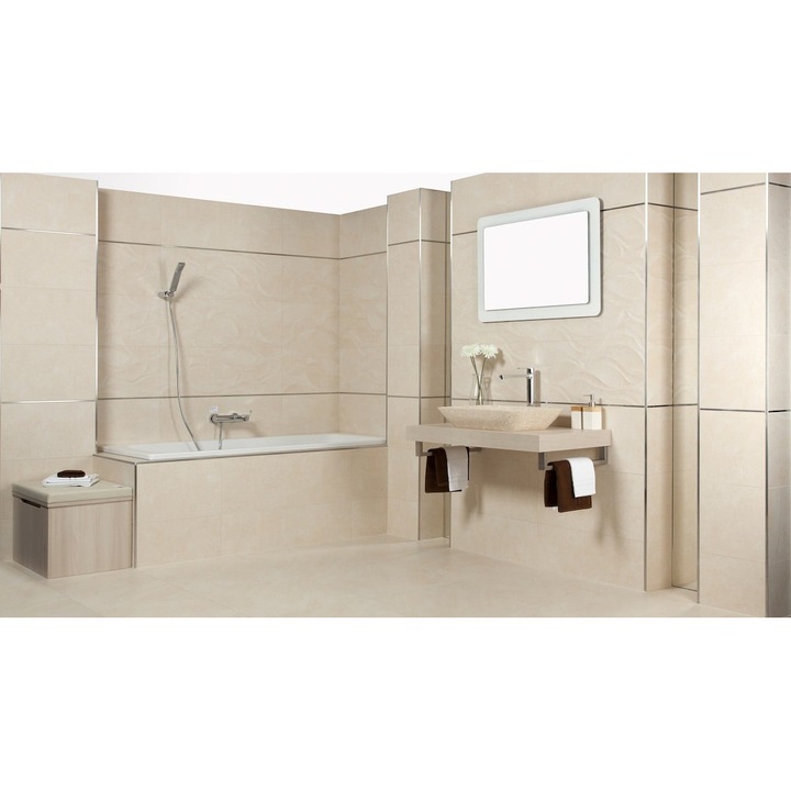 Огледало Naturel 100x75см, бяло, вертикална и хоризонтална ориентация