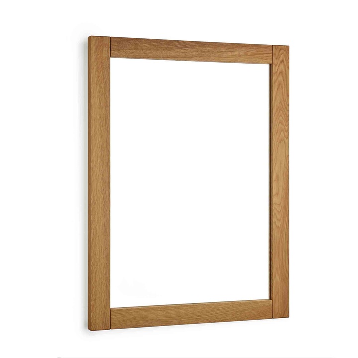 NATUREL tükör 60x80cm, tömör tölgyfa keret, természetes anyag, eredeti fa rajzolat