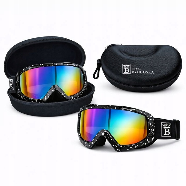 Ochelari, NEGRU, pentru barbati, femei, copii, snowboard, motocicleta, quad, trotineta, placa, bicicleta, UV400, husa