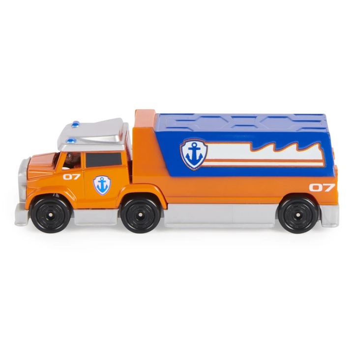 Camion metalic Zuma, Paw Patrol, 1:55, portocaliu, 17.80x16.20x4.40cm