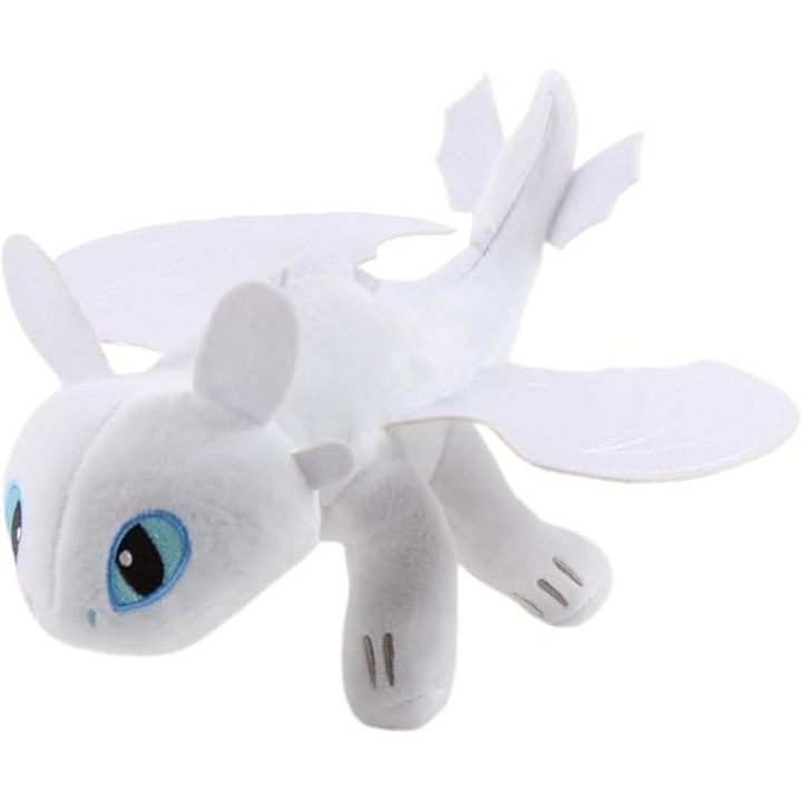 Играчка Как да си дресираш дракон, Плюшена, Бял, 35 см