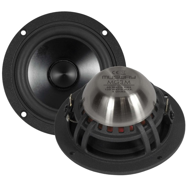 Difuzor mediu Musway MG3M, 75 mm, 60 W RMS, neodymiu, compact
