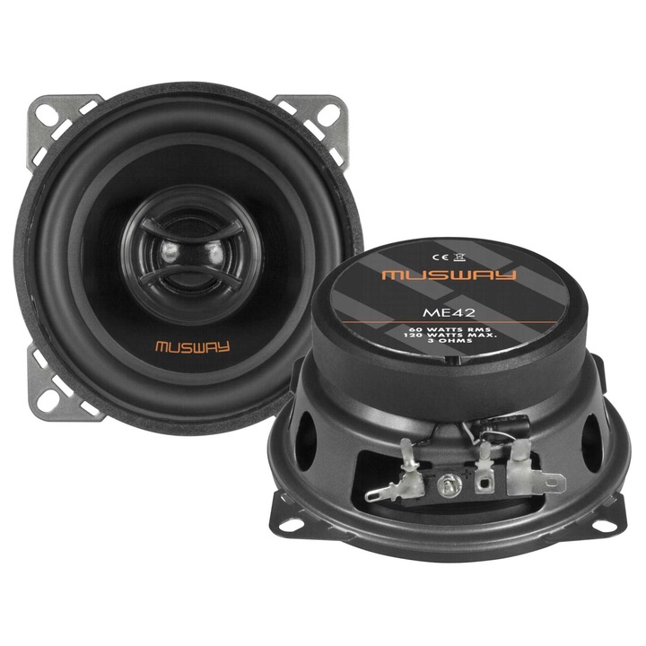 Boxe auto Musway ME42, 100mm, 60W RMS, impedanta 3 Ohm, set de 2 bucati