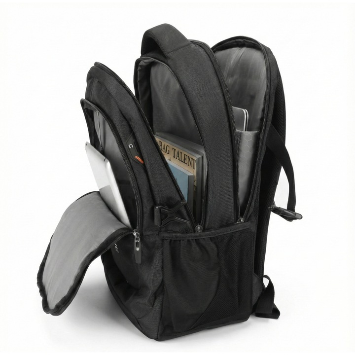 AOKING laptop hátizsák 16,4", 25L, vízálló, fekete, 33x48x16cm