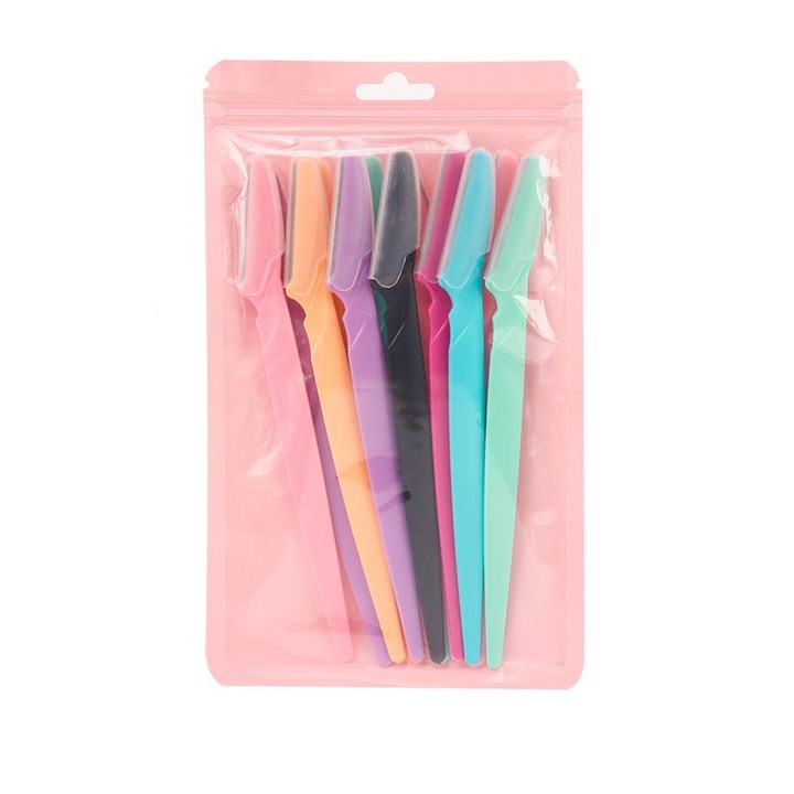 Set 12 бр. самобръсначки за лице за жени - Самобръсначка за мъх по бузите, самобръсначка за жени, вежди, лице и врат. Доставя се с предпазен калъф