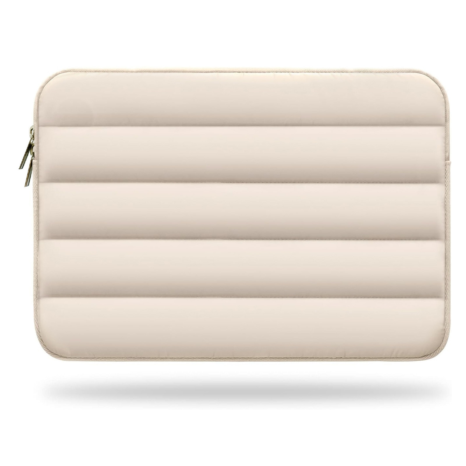 Husa de protectie pentru tableta, asskanaer, Geanta pentru notebook, Capacitate mare, Moale si gros, Rezistent la uzura / impermeabil / rezistent la socuri, Usor de transportat, Poliester, 12.9-13.3 inch, Aproape alb