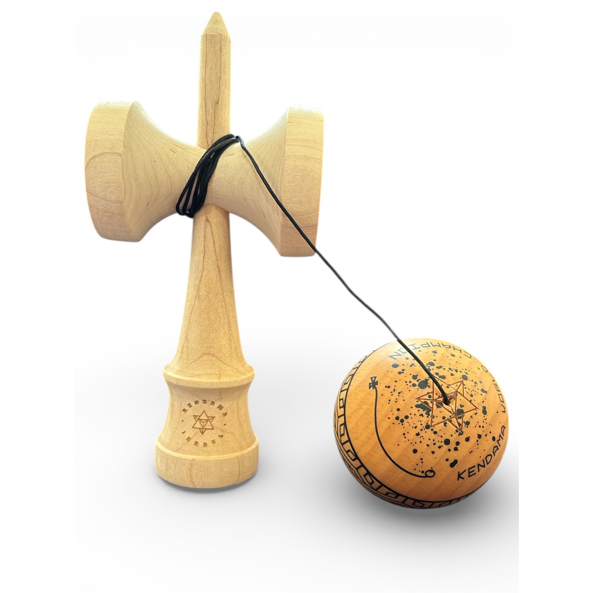 Kendama, Kendama Israel Takuya Champ Mod – Beech, RHINO CLEAR