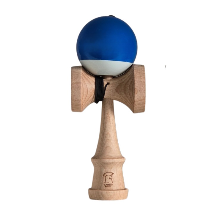 Kendama, Knight, Super Sticky Big Cups, albastra, 18 cm