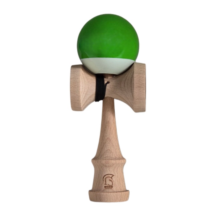 Kendama, Knight Kendama, SuperSticky-BigCups, verde, 18 cm