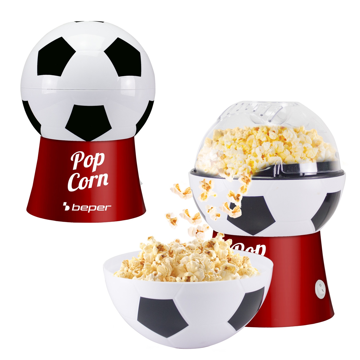 Masina de popcorn CECOTEC Fun&Taste P'Corn, 1200W, negru-rosu, 2
