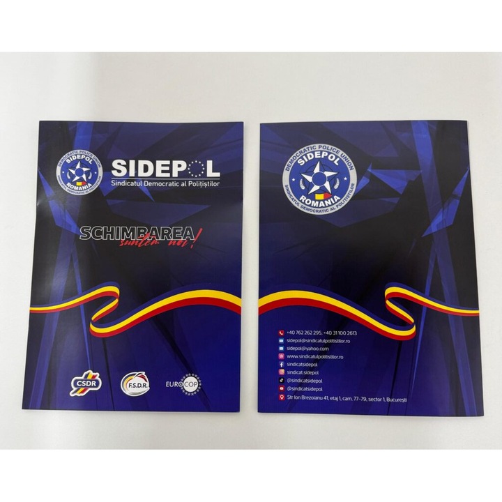 Mapa documente A4, Sidepol, carton rigid plastifiat, buzunar lateral, multicolor