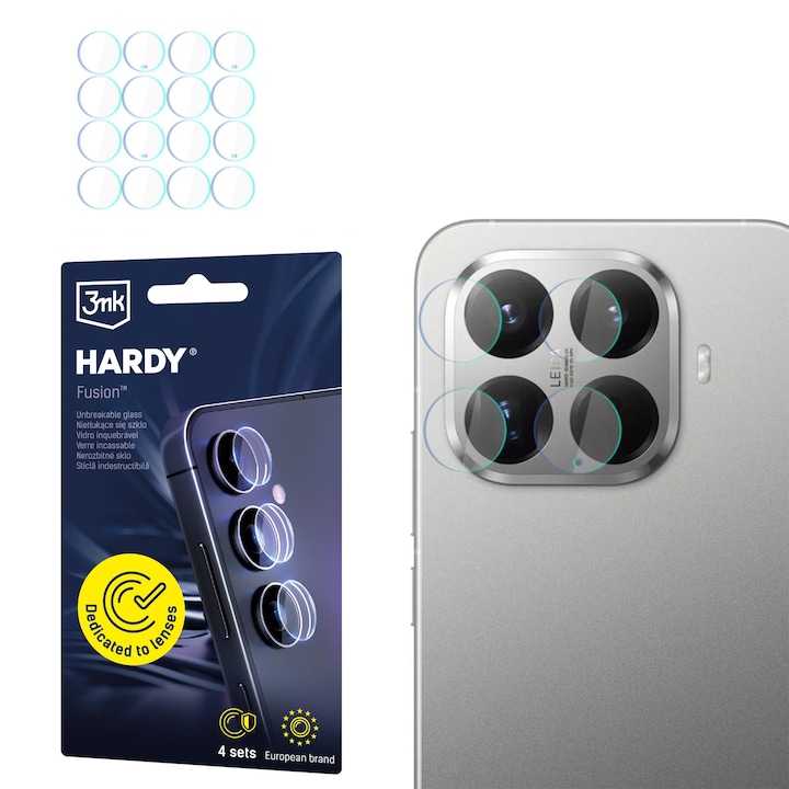 4x Protectie din sticla camera foto pentru Xiaomi 15T Pro 5G - 3mk HARDY® Fusion Lens Protection™