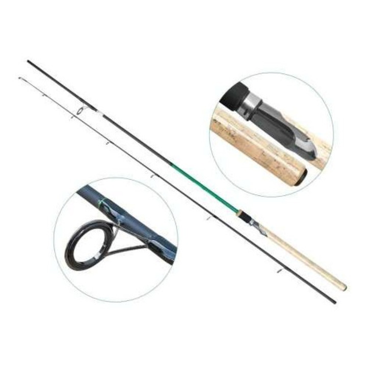 Lanseta spinning - fibra de carbon Baracuda Raptor 2402