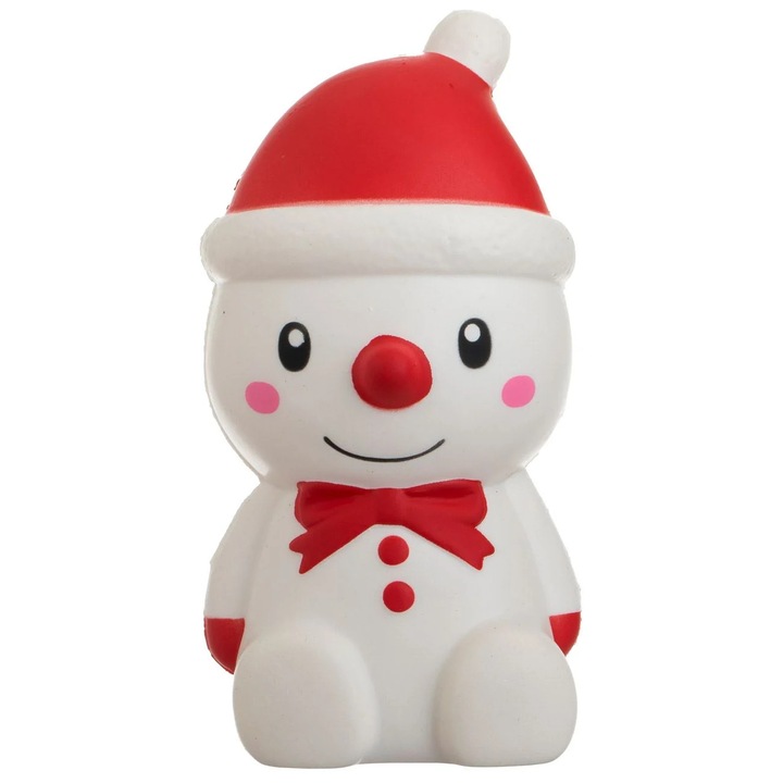 Jucărie Squishy Om de Zapadă, 8x4x15cm, Rosu/Alb