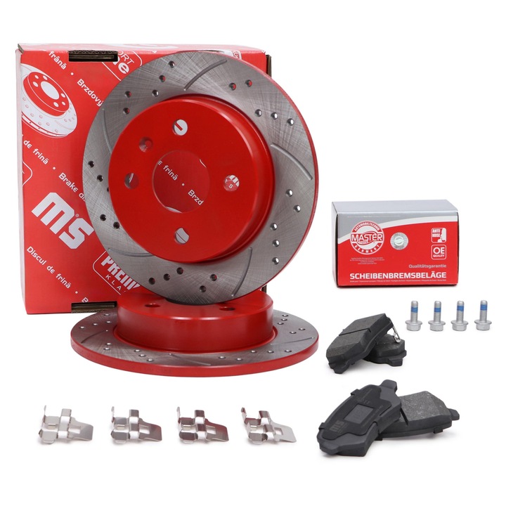 Autó fékbetét és féktárcsa készlet, Master-Sport, Opel Astra G/H, Meriva A, 24011002511SE-PCS-MS, 213046028682N-SET-MS