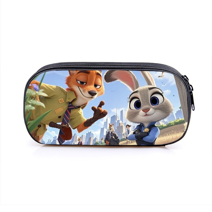 Penar Zootopia2Cartoon, capacitate mare, impermeabil, 20x10x5cm