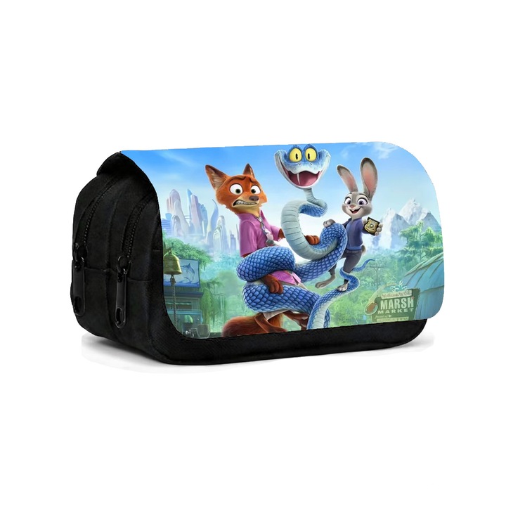 Zootropolis 2 tolltartó, nagy kapacitású, vízálló, 20x10x7.5cm