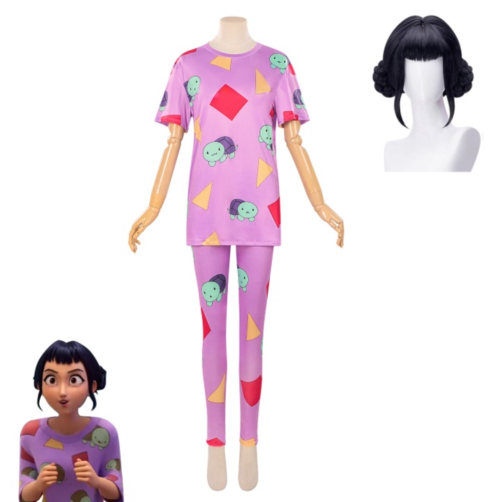 Costum de cosplay K-POP Witcher Girls cu peruca, Zoe, roz, 130