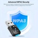 USB WiFi 6 AX900 адаптер с Bluetooth 5.4, двубандов 2.4/5GHz, Bluvista®, 900Mbps, plug & play, Висока скорост на безжично предаване, Мощна антиинтерферентна способност, Мини WiFi донгъл, Черен