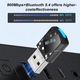 USB WiFi 6 AX900 адаптер с Bluetooth 5.4, двубандов 2.4/5GHz, Bluvista®, 900Mbps, plug & play, Висока скорост на безжично предаване, Мощна антиинтерферентна способност, Мини WiFi донгъл, Черен